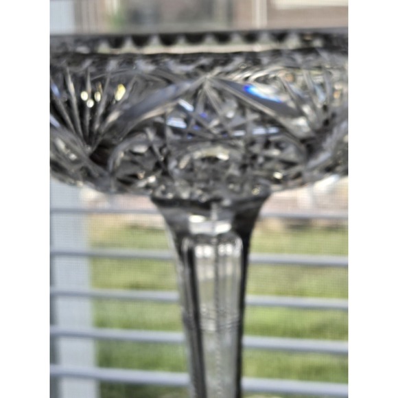 Brilliant Other - American Brilliant Period Cut Glass Crystal Compote 1880-1900